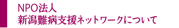 NPO法人 新潟難病支援ネットワークについて